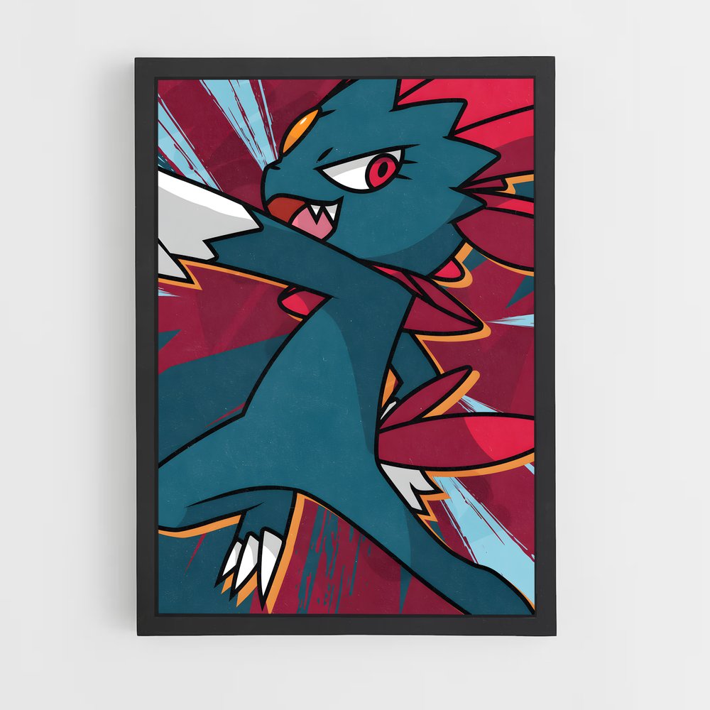 Poster Oiseau Karmin – affiche Pokemon (vue 2)