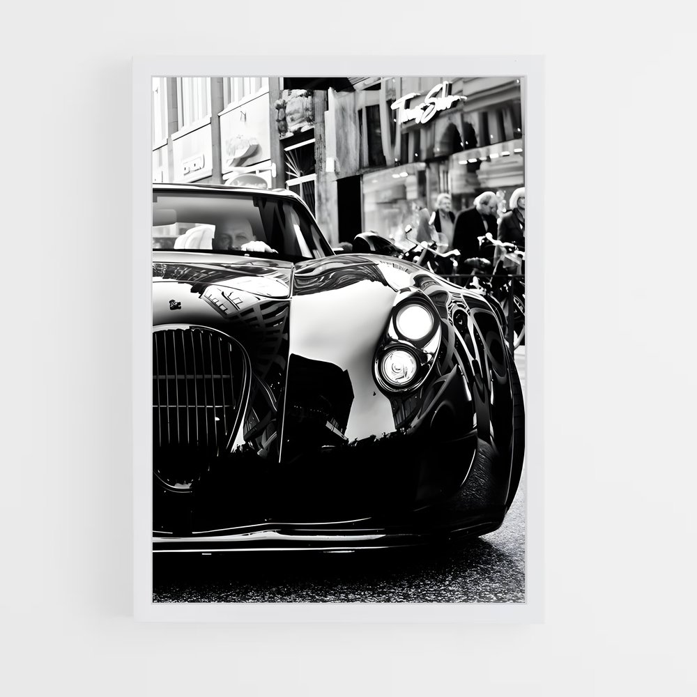 Poster Noir et Blanc Automobile – affiche Wiesmann (vue 3)
