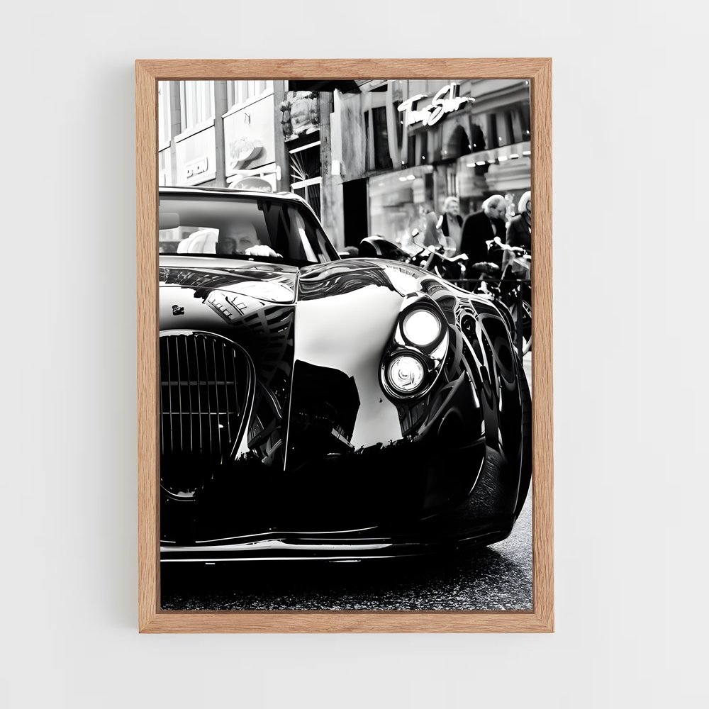 Poster Noir et Blanc Automobile – affiche Wiesmann (vue 4)