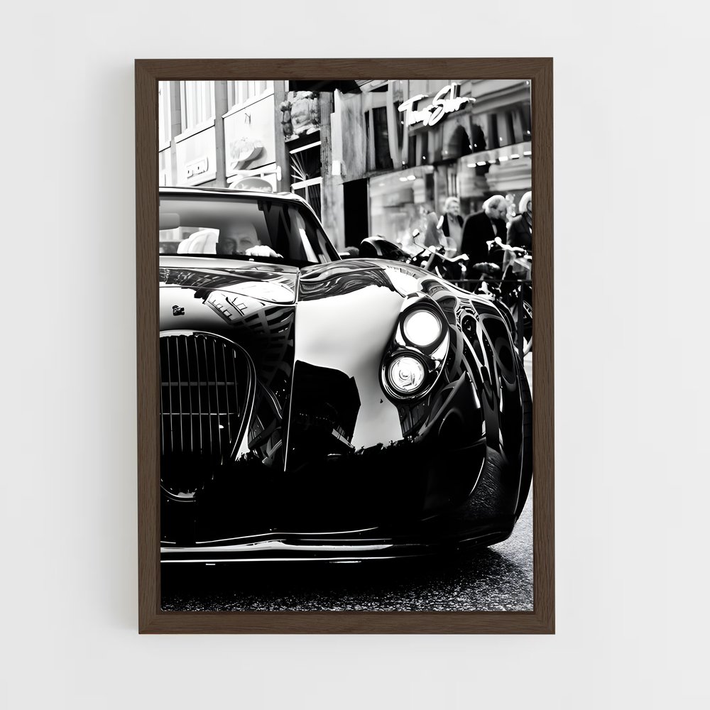 Poster Noir et Blanc Automobile – affiche Wiesmann (vue 5)