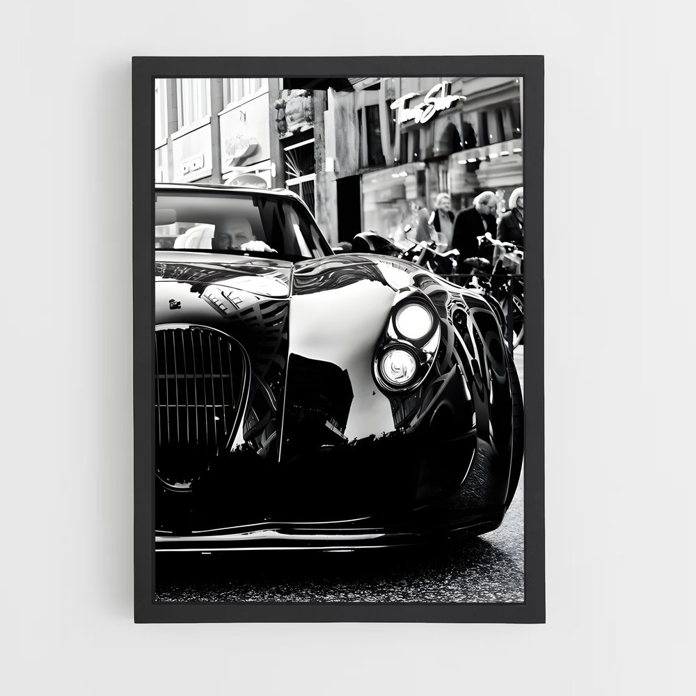Poster Noir et Blanc Automobile – affiche Wiesmann (vue 2)