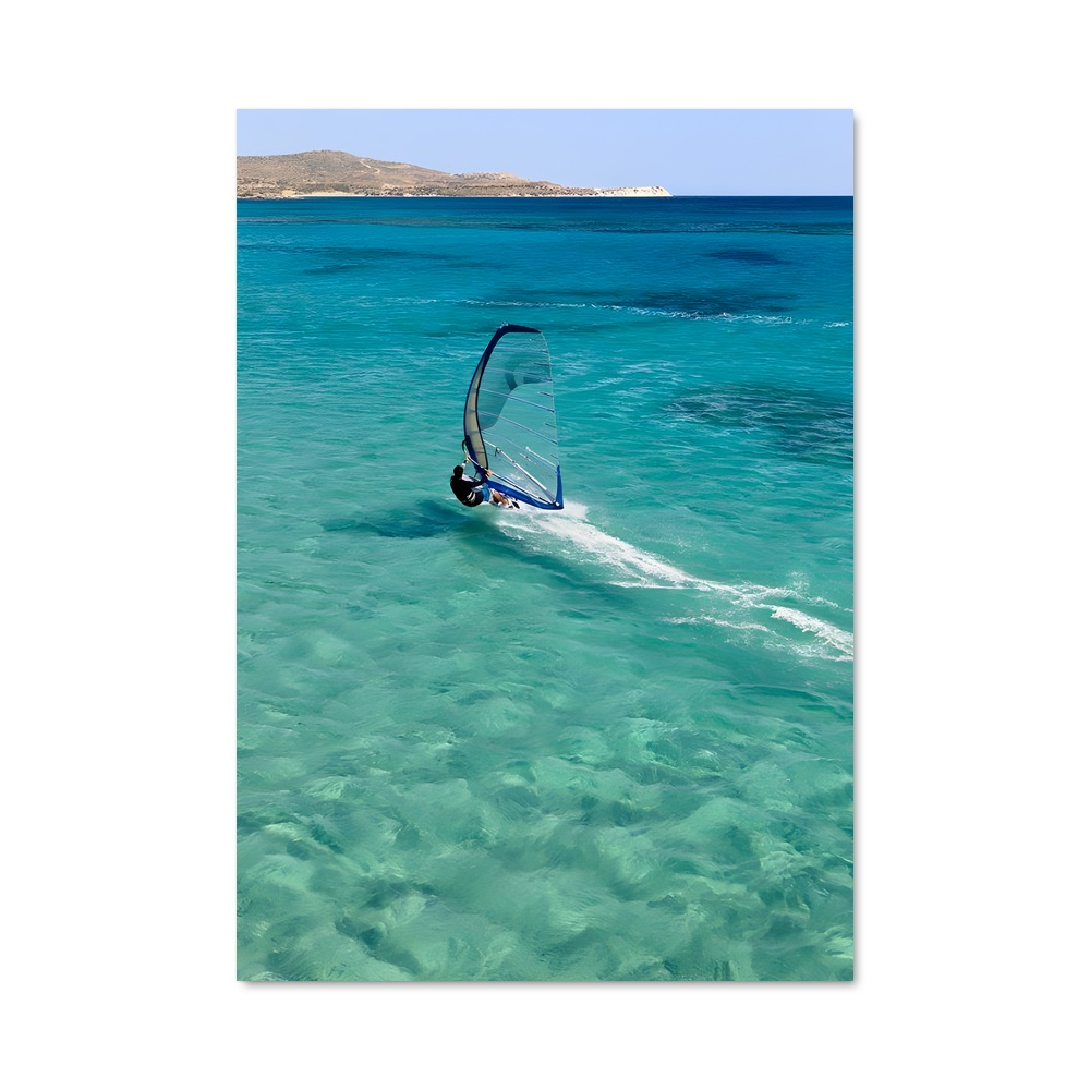 Poster Windsurfing Vagues
