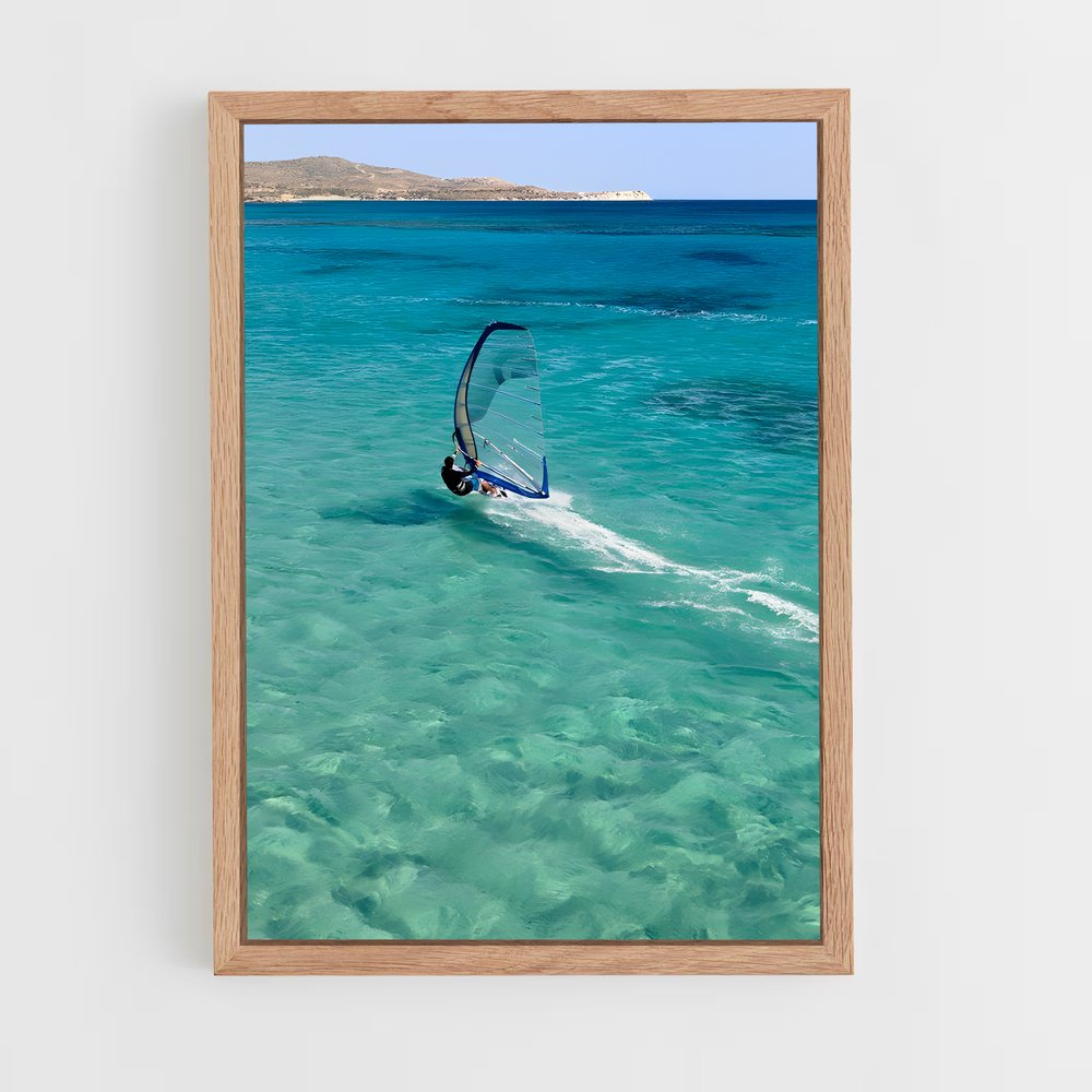 Poster Windsurfing Vagues – affiche Planche à voile (vue 4)