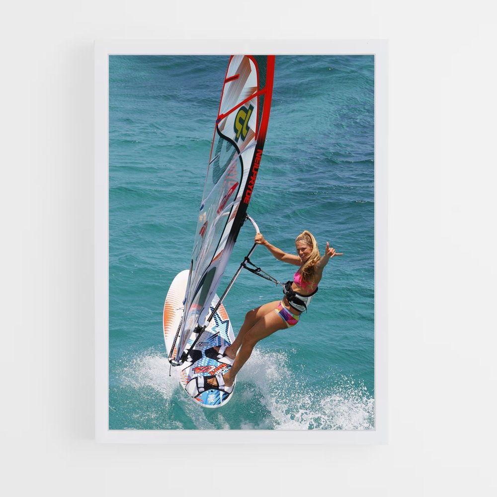 Poster Surfing the Wind – affiche Planche à voile (vue 3)