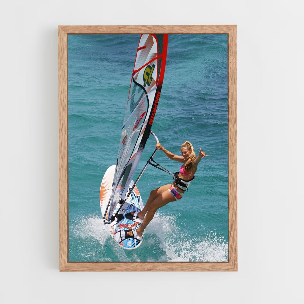 Poster Surfing the Wind – affiche Planche à voile (vue 4)