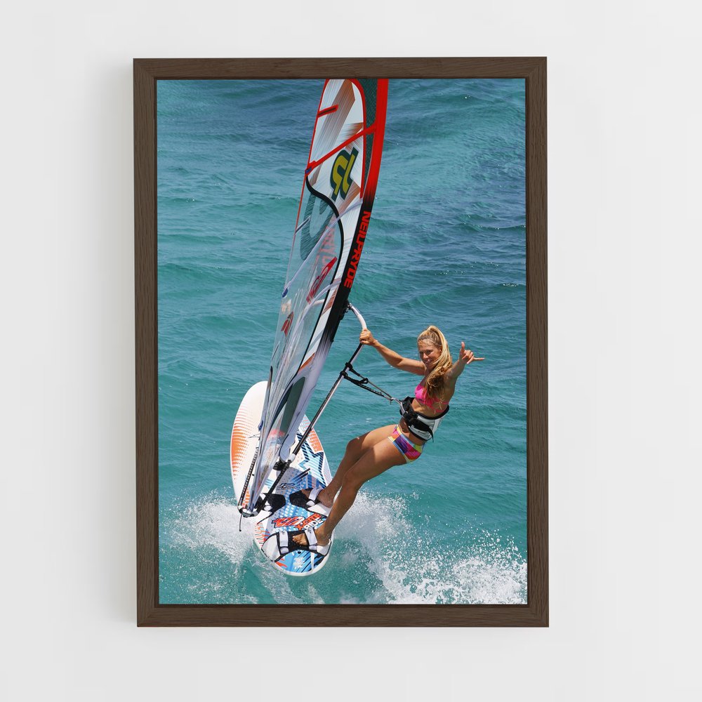Poster Surfing the Wind – affiche Planche à voile (vue 5)