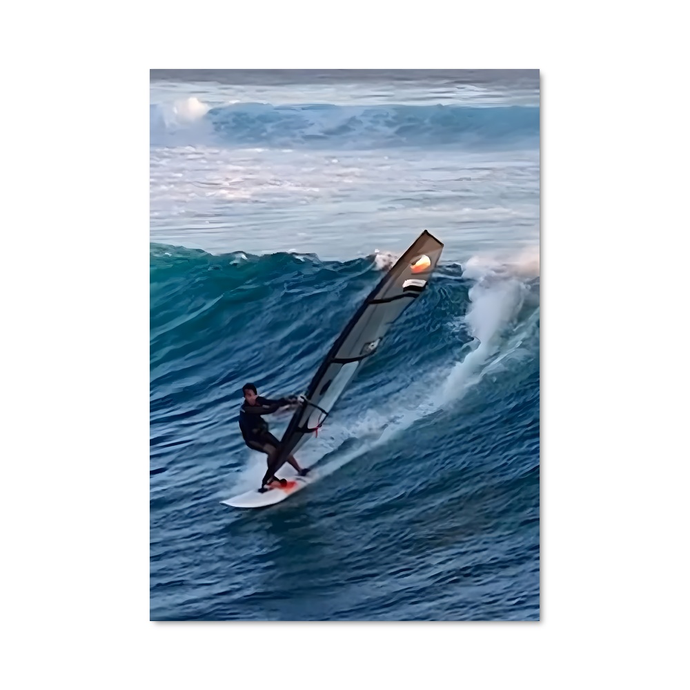 Poster Windsurfing vagues