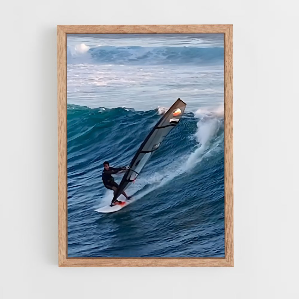 Poster Windsurfing vagues – affiche Planche à voile (vue 4)