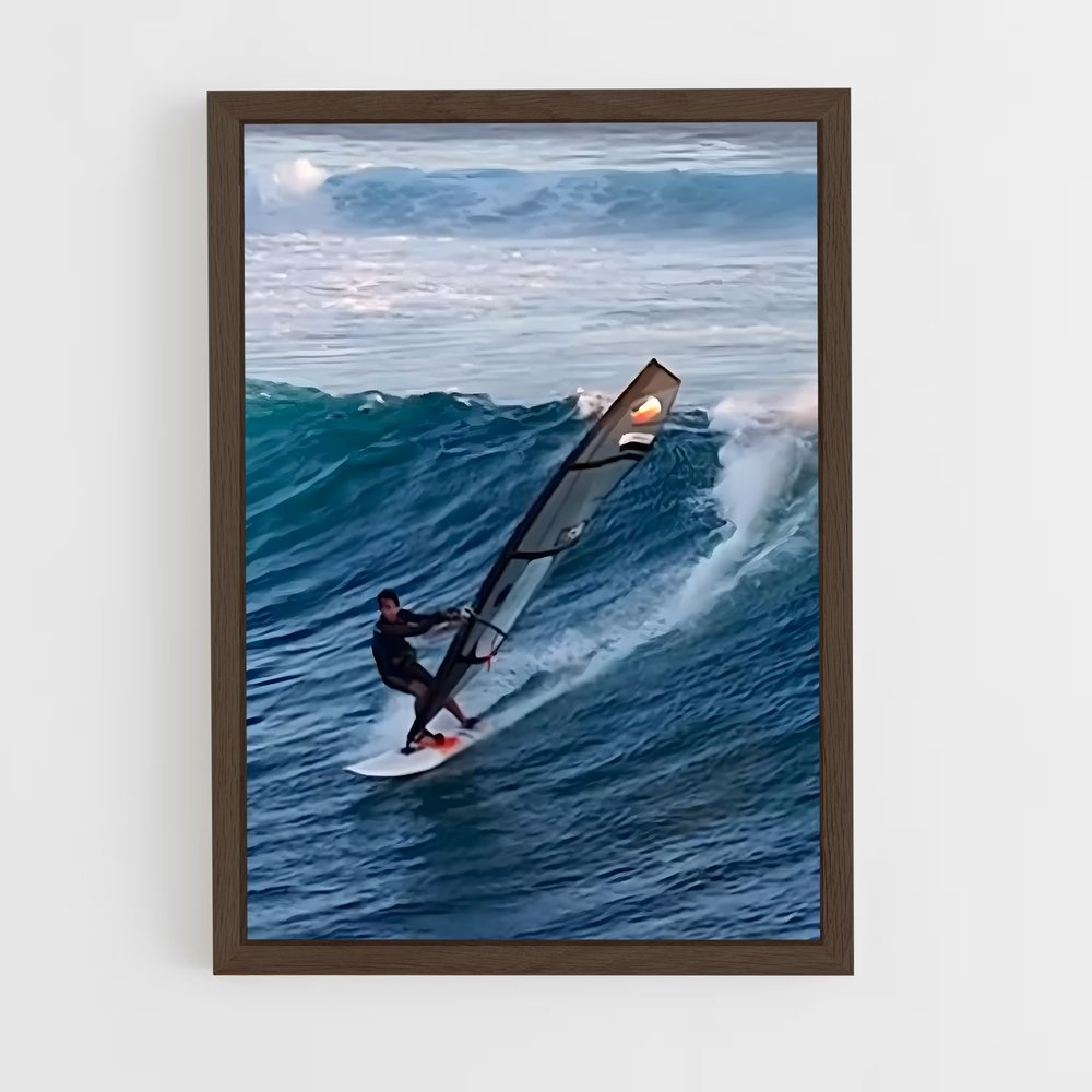 Poster Windsurfing vagues – affiche Planche à voile (vue 5)
