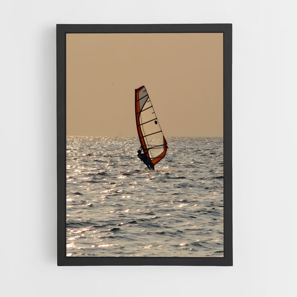 Poster Surf et Vent – affiche Planche à voile (vue 2)