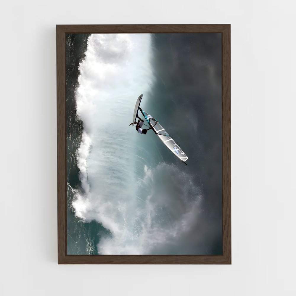 Poster Surf dans les Vagues – affiche Planche à voile (vue 5)