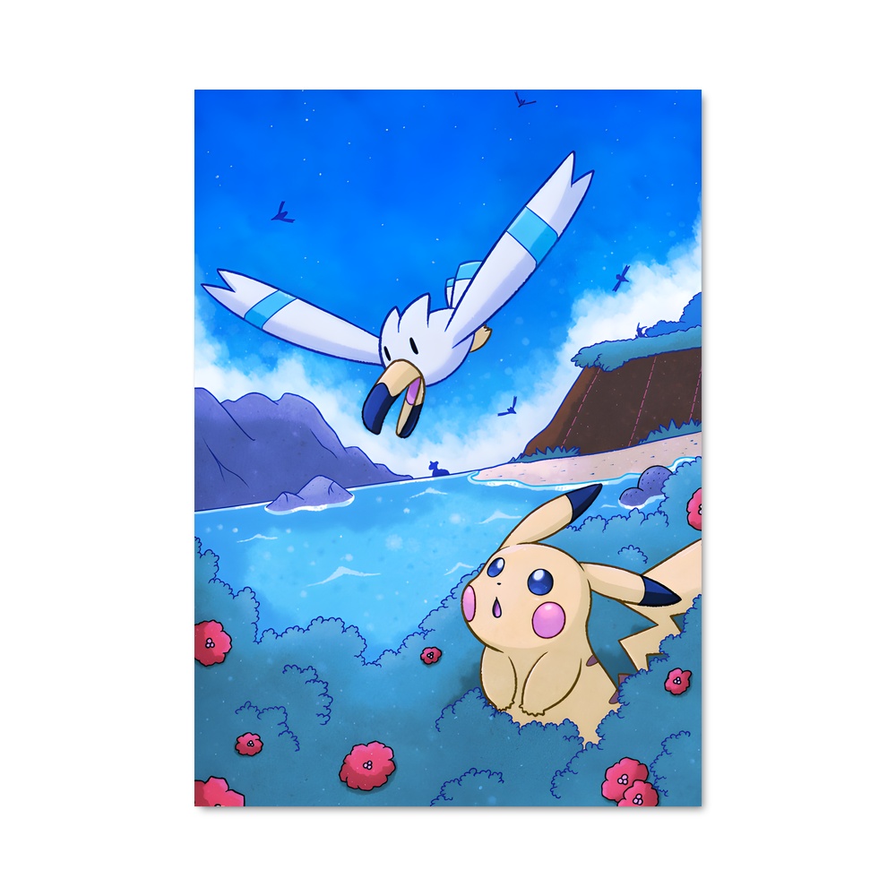 Poster L'Envol de Wingull – affiche Pokemon