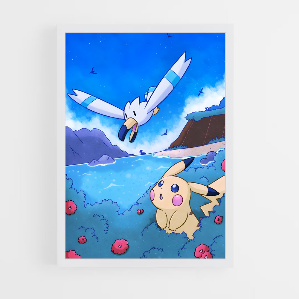 Poster L'Envol de Wingull – affiche Pokemon (vue 3)