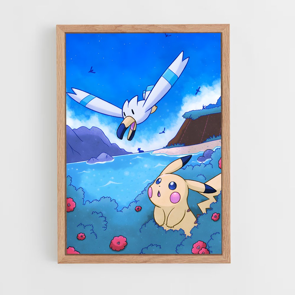 Poster L'Envol de Wingull – affiche Pokemon (vue 4)