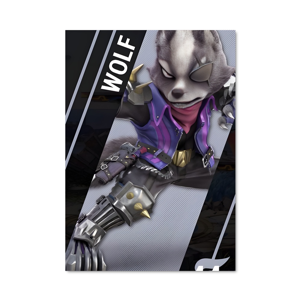 Poster Wolf Votre – affiche Super Smash Bros
