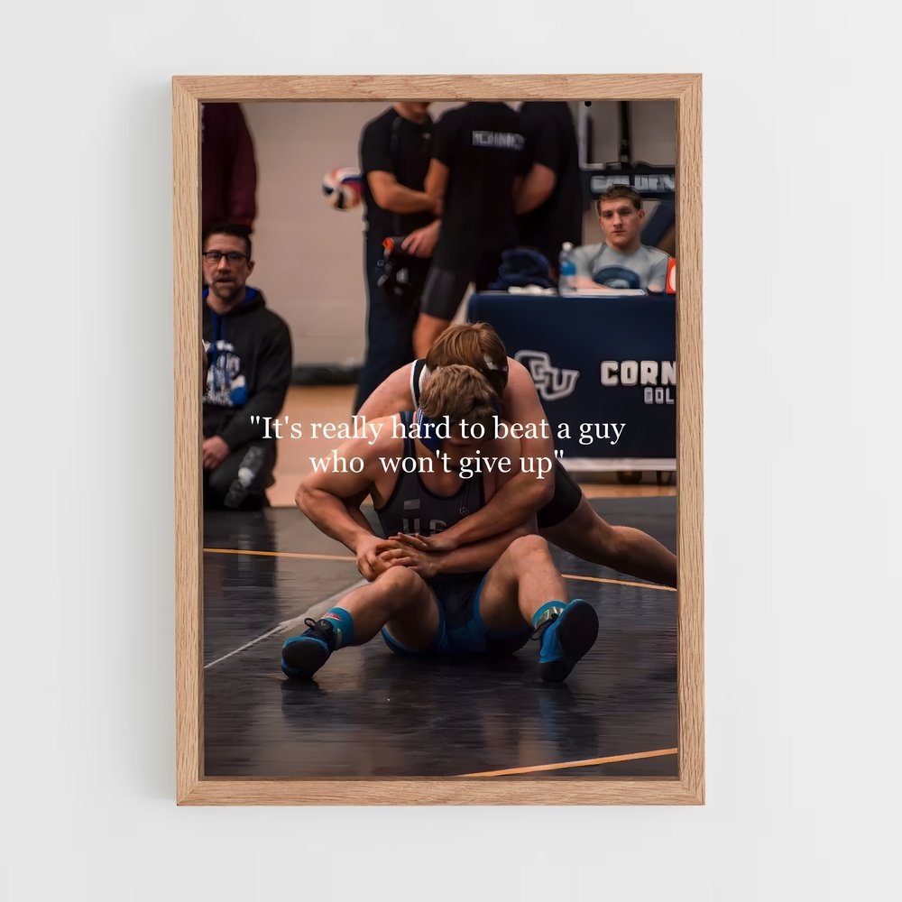 Poster Le Combat Intérieur – affiche Lutte (vue 4)