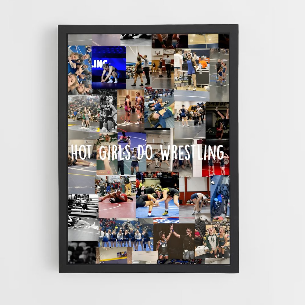 Poster Wrestling Votre – affiche Lutte (vue 2)