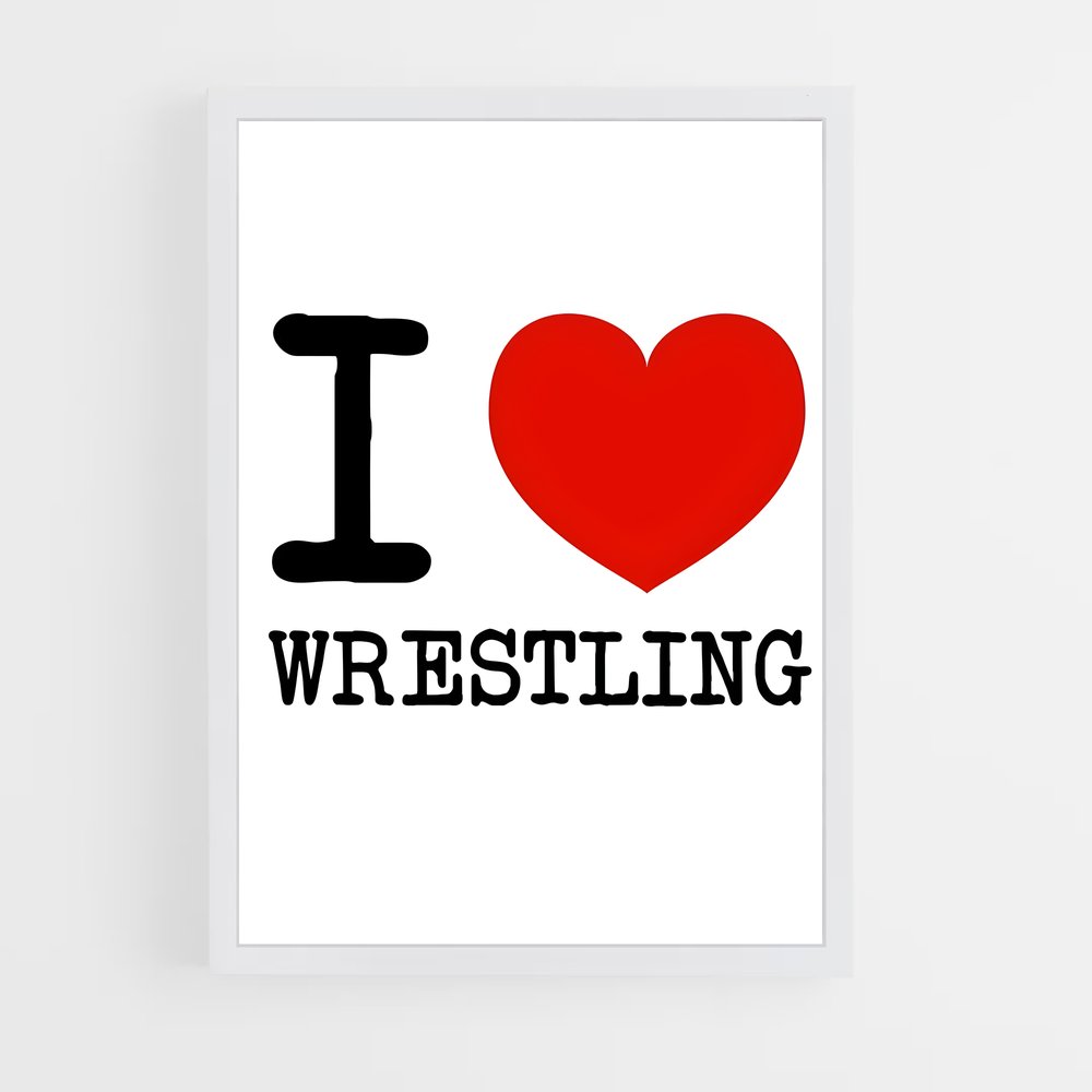 Poster Love Wrestling – affiche Lutte (vue 3)
