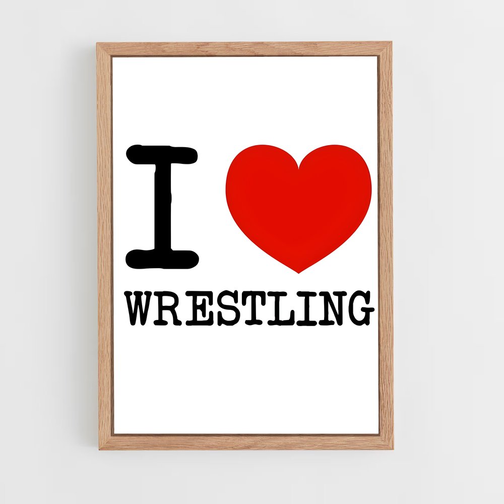 Poster Love Wrestling – affiche Lutte (vue 4)