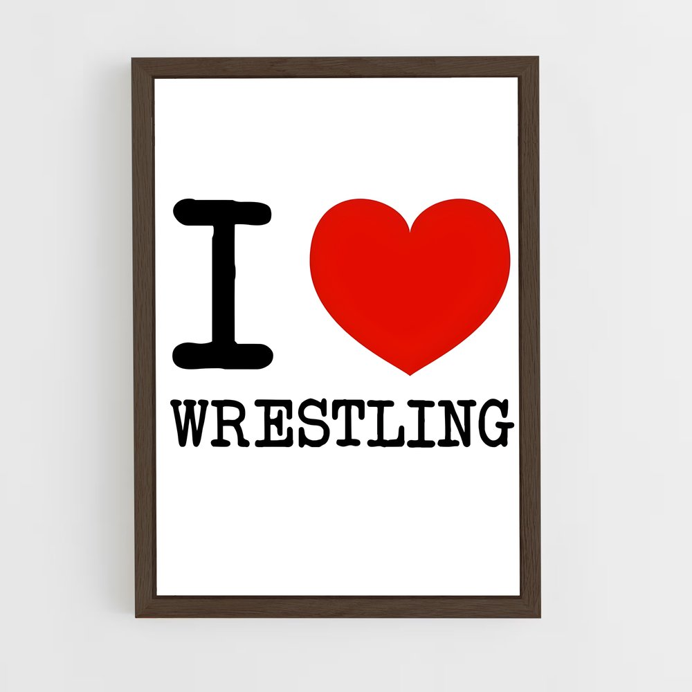 Poster Love Wrestling – affiche Lutte (vue 5)