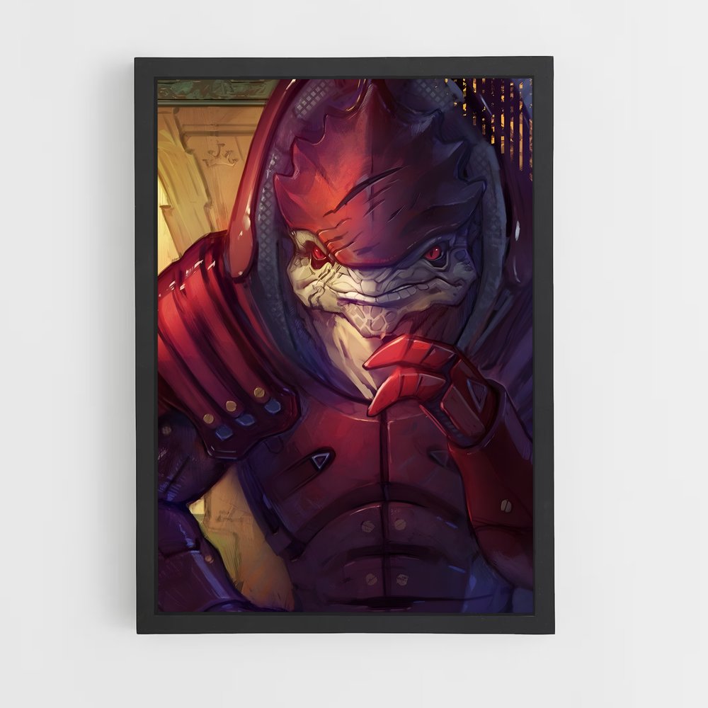 Poster Wrex rébellion – affiche Mass effect (vue 2)