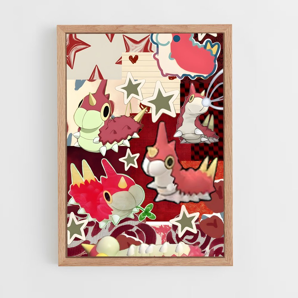 Poster Wurmple Wonderland – affiche Pokemon (vue 4)