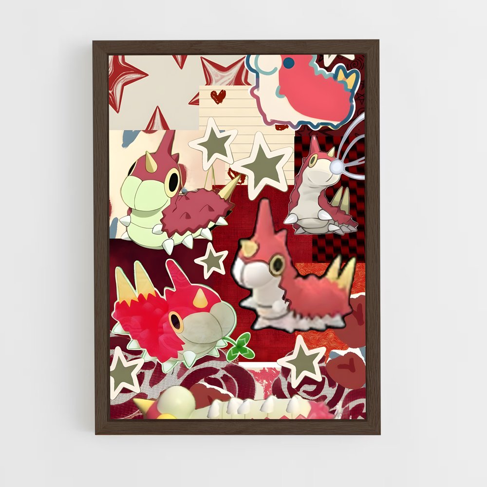Poster Wurmple Wonderland – affiche Pokemon (vue 5)