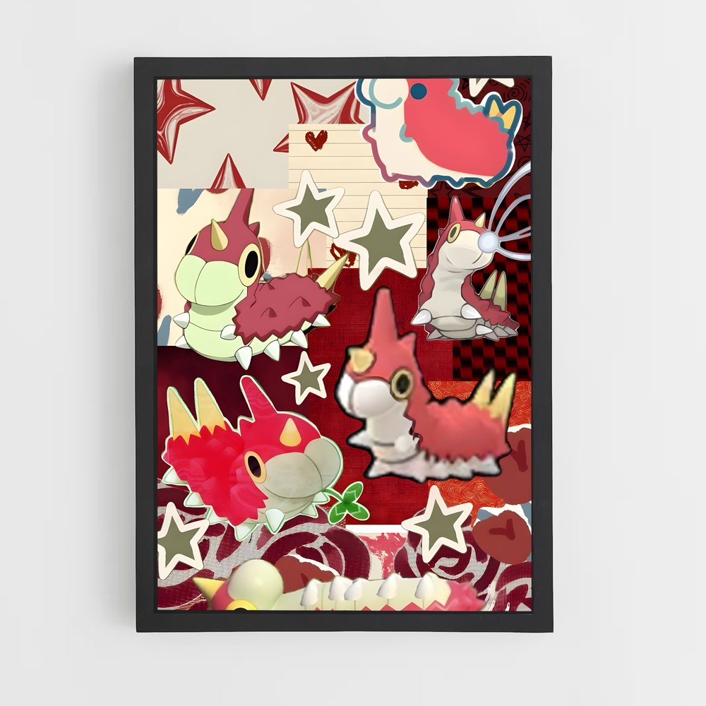 Poster Wurmple Wonderland – affiche Pokemon (vue 2)
