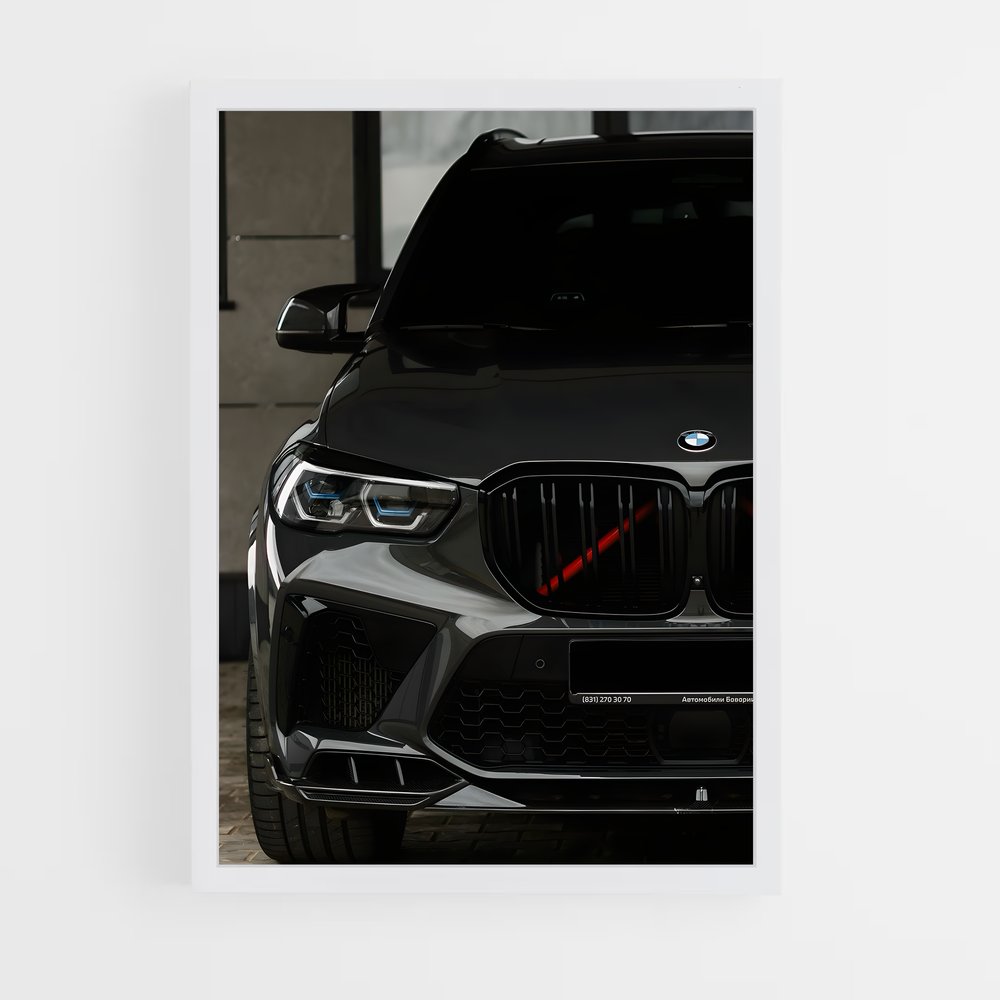 Poster X4 Rouge Éblouissant – affiche BMW (vue 3)