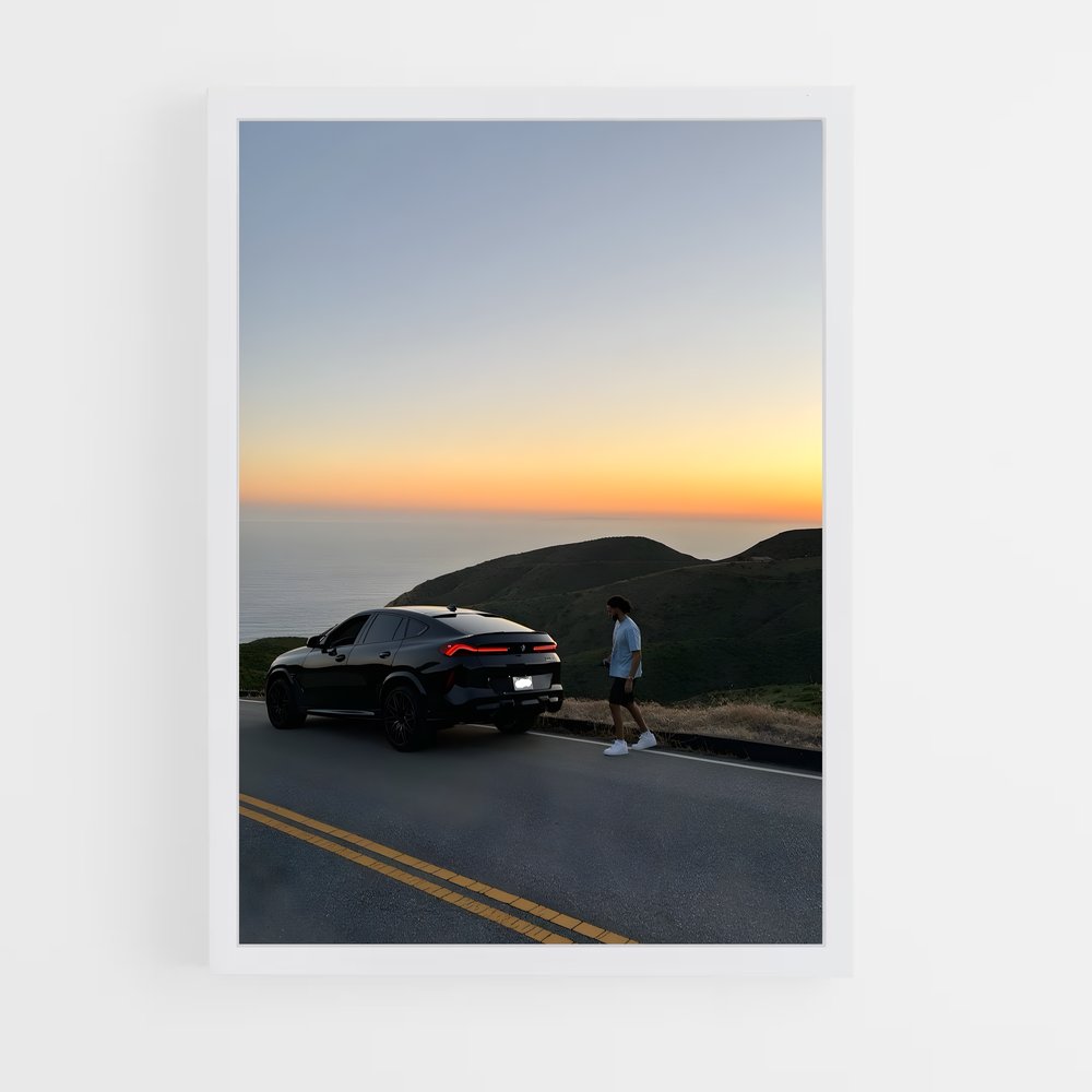 Poster Route Vers l'Aventure – affiche BMW (vue 3)