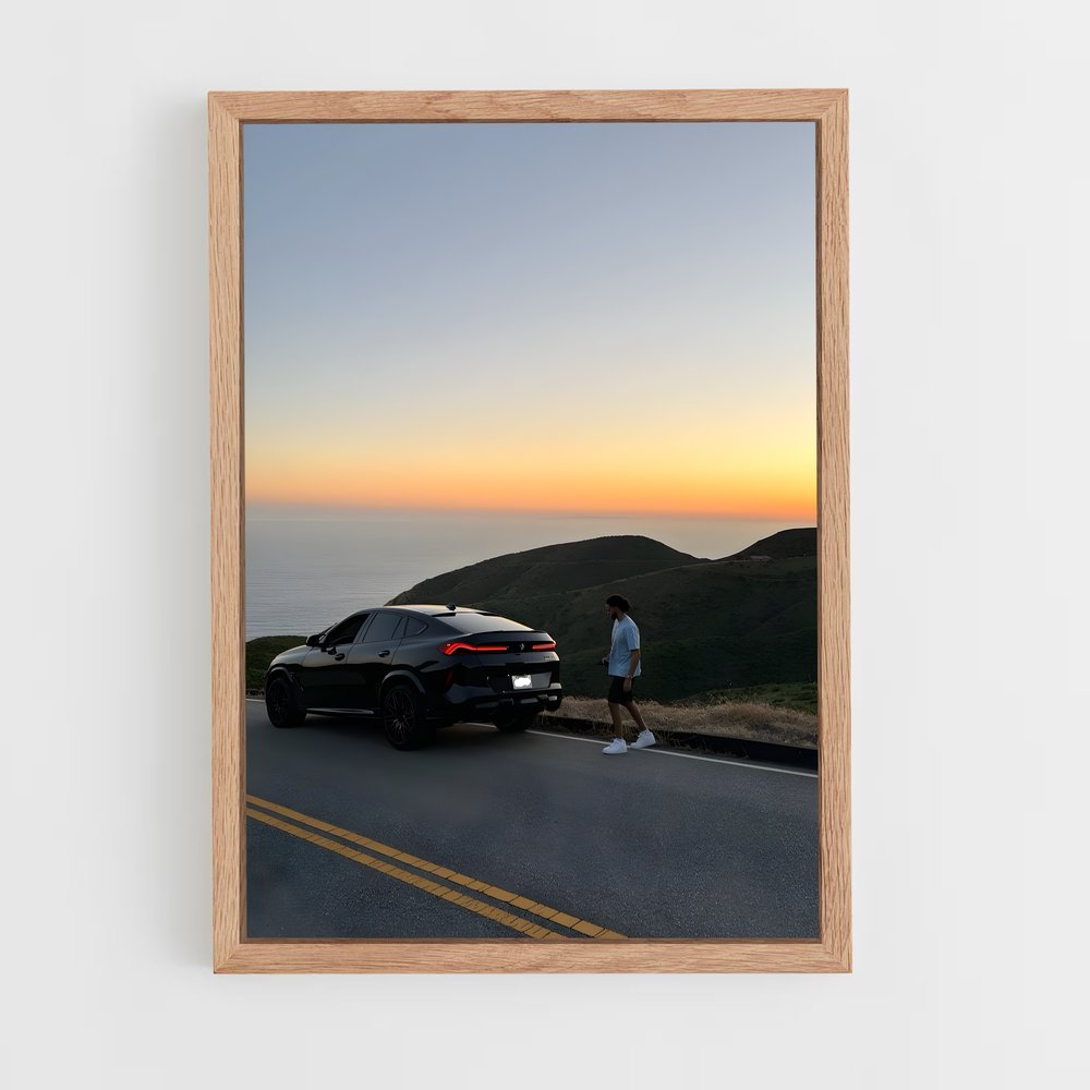 Poster Route Vers l'Aventure – affiche BMW (vue 4)