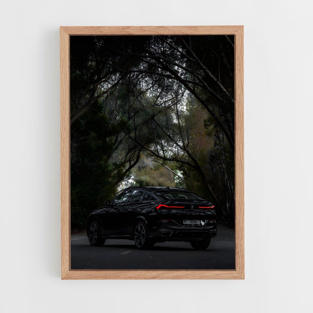 Poster Noir de Charme – affiche BMW (vue 4)
