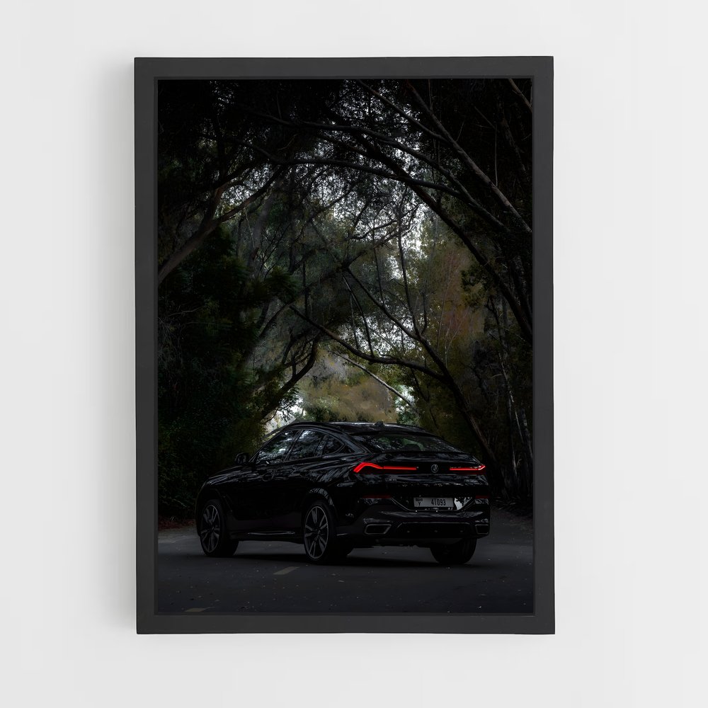 Poster Noir de Charme – affiche BMW (vue 2)