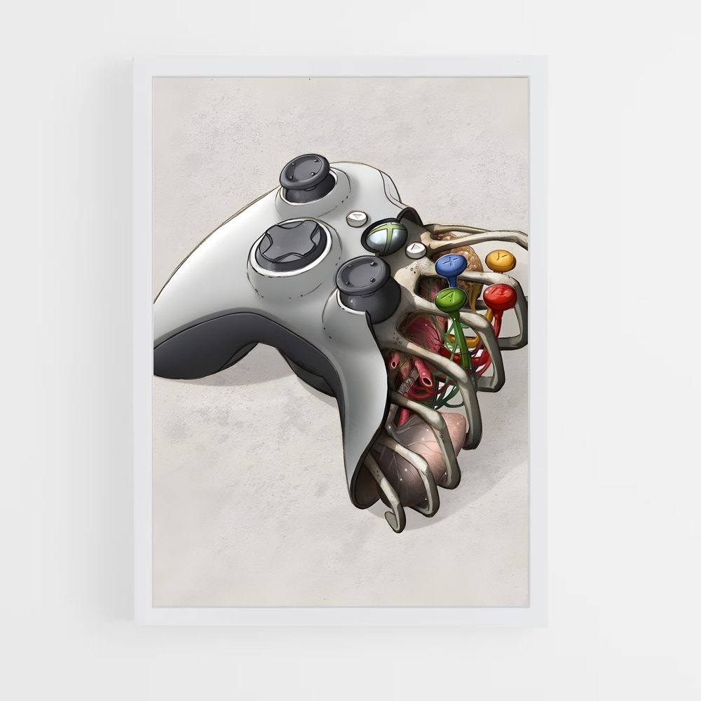 Poster Joystick & Joyaux – affiche Consoles (vue 3)