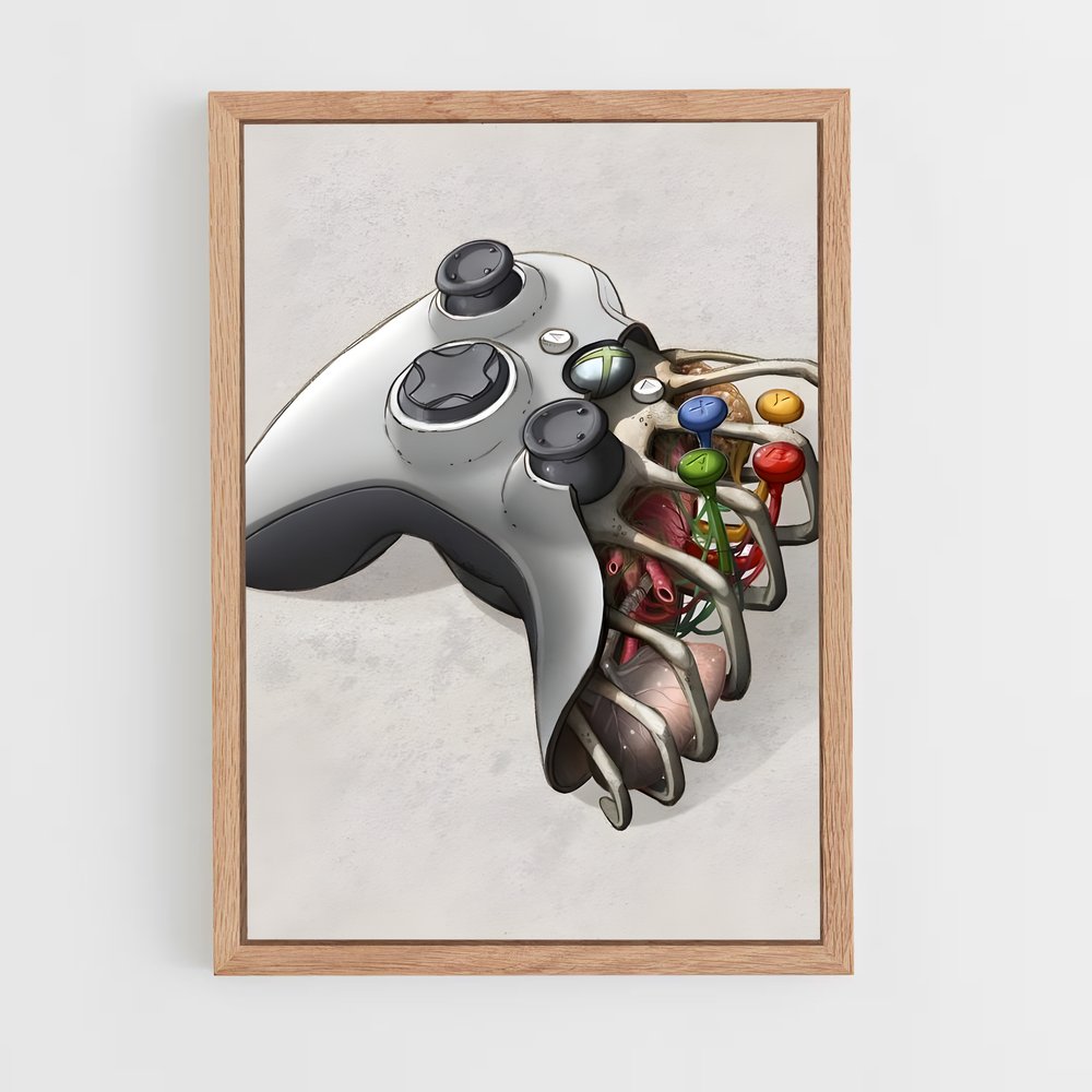 Poster Joystick & Joyaux – affiche Consoles (vue 4)