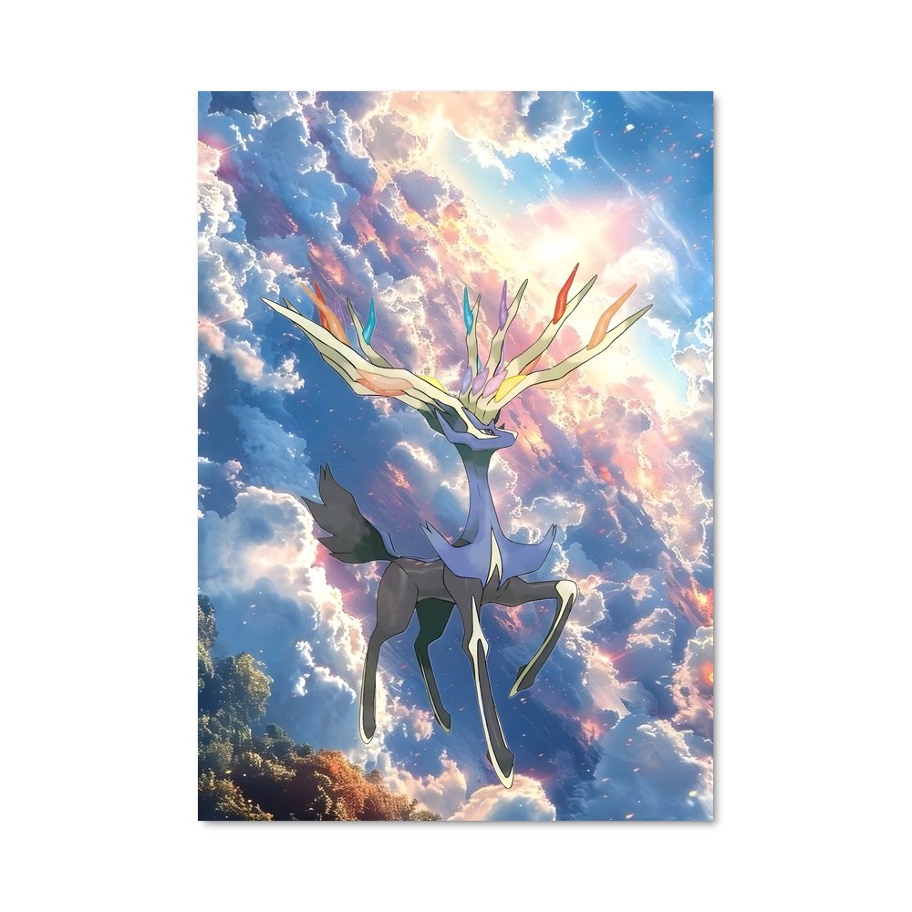 Poster Xerneas Pokémon Explorez – affiche Pokemon
