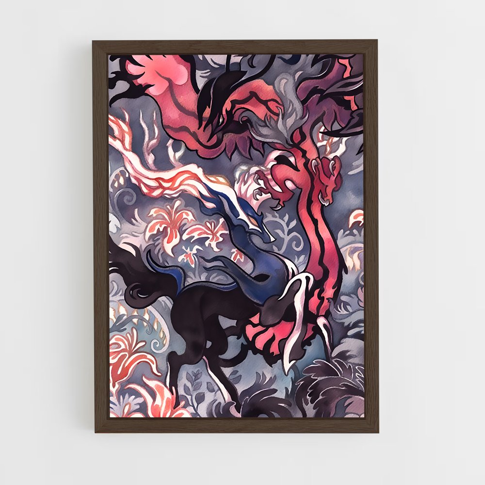 Poster Xerneas espace – affiche Pokemon (vue 5)