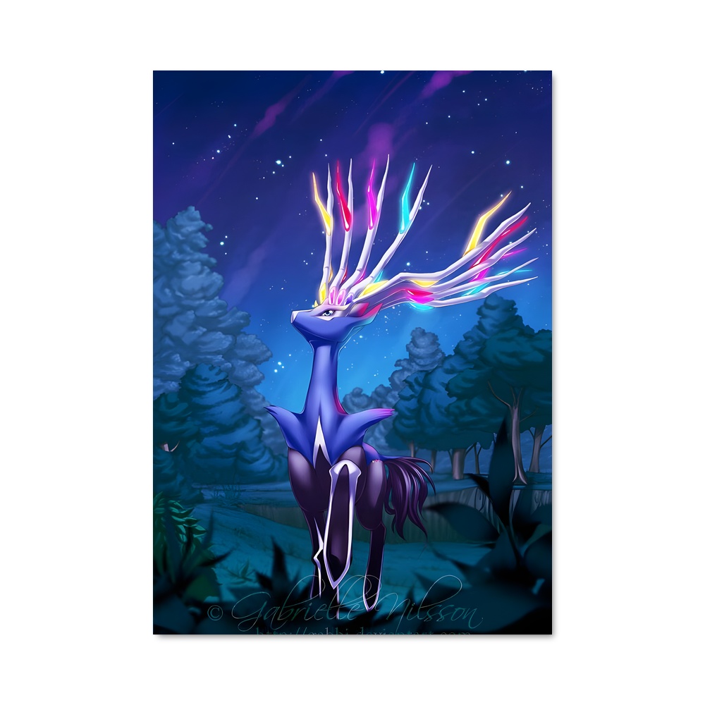 Poster Plumes Enchantées – affiche Pokemon