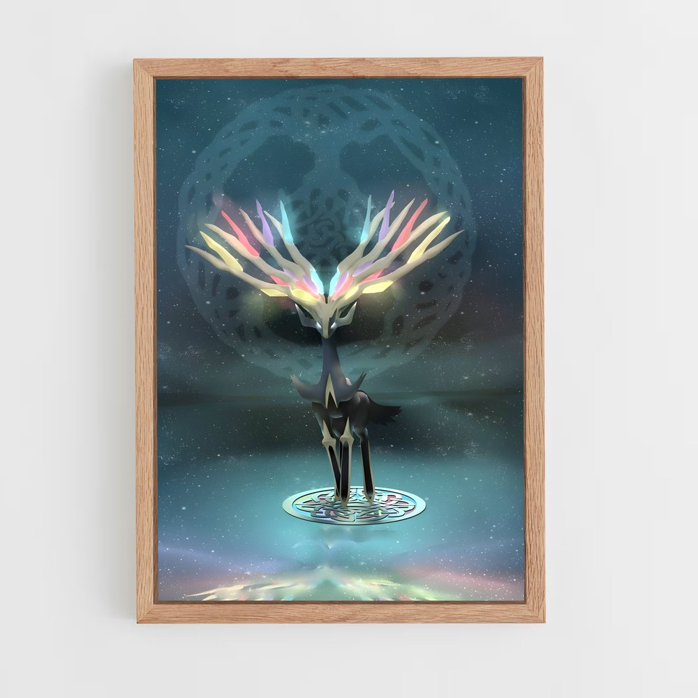 Poster Lumineux Xerneas – affiche Pokemon (vue 4)