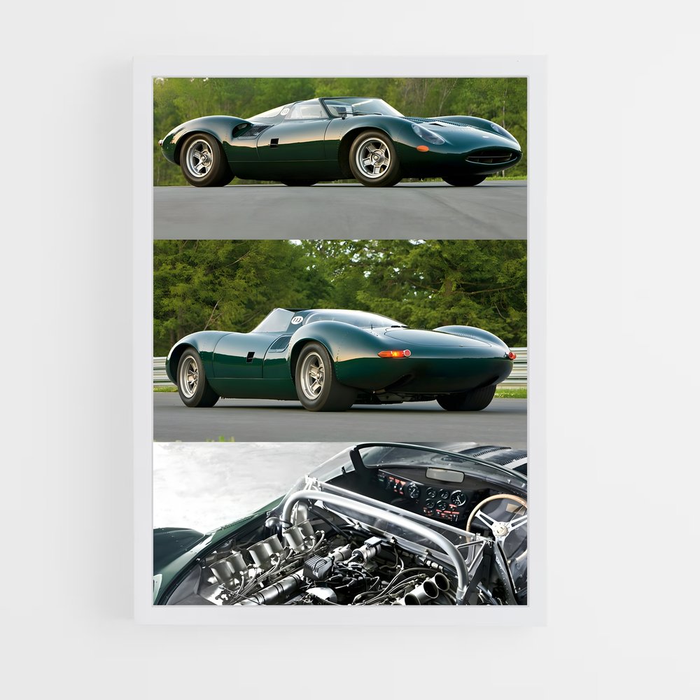 Poster Vroum Vroum – affiche Jaguar (vue 3)