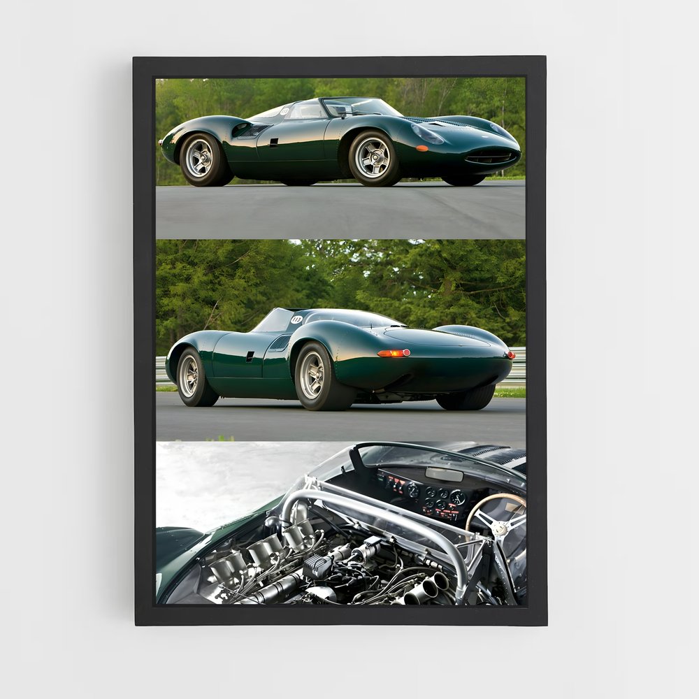 Poster Vroum Vroum – affiche Jaguar (vue 2)