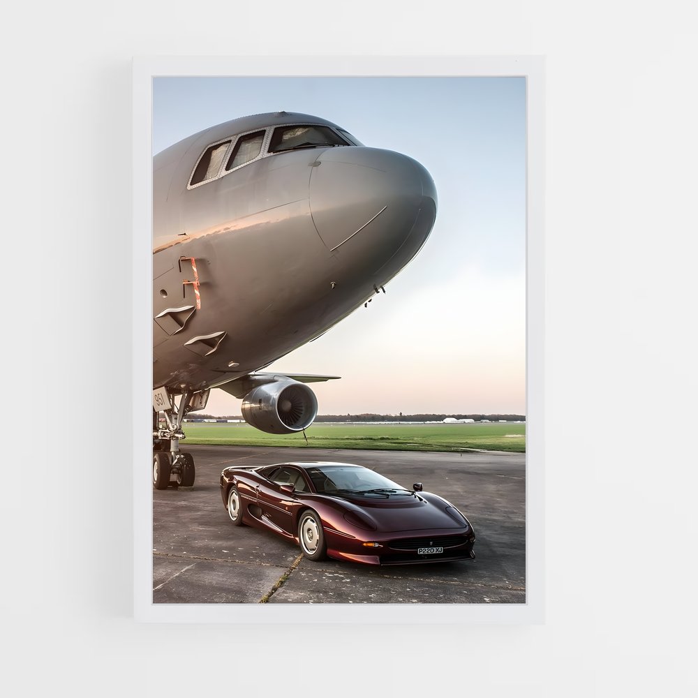 Poster Vitesse et Ciel – affiche Jaguar (vue 3)