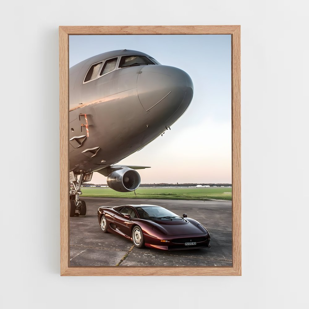 Poster Vitesse et Ciel – affiche Jaguar (vue 4)