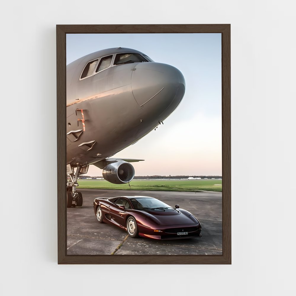 Poster Vitesse et Ciel – affiche Jaguar (vue 5)