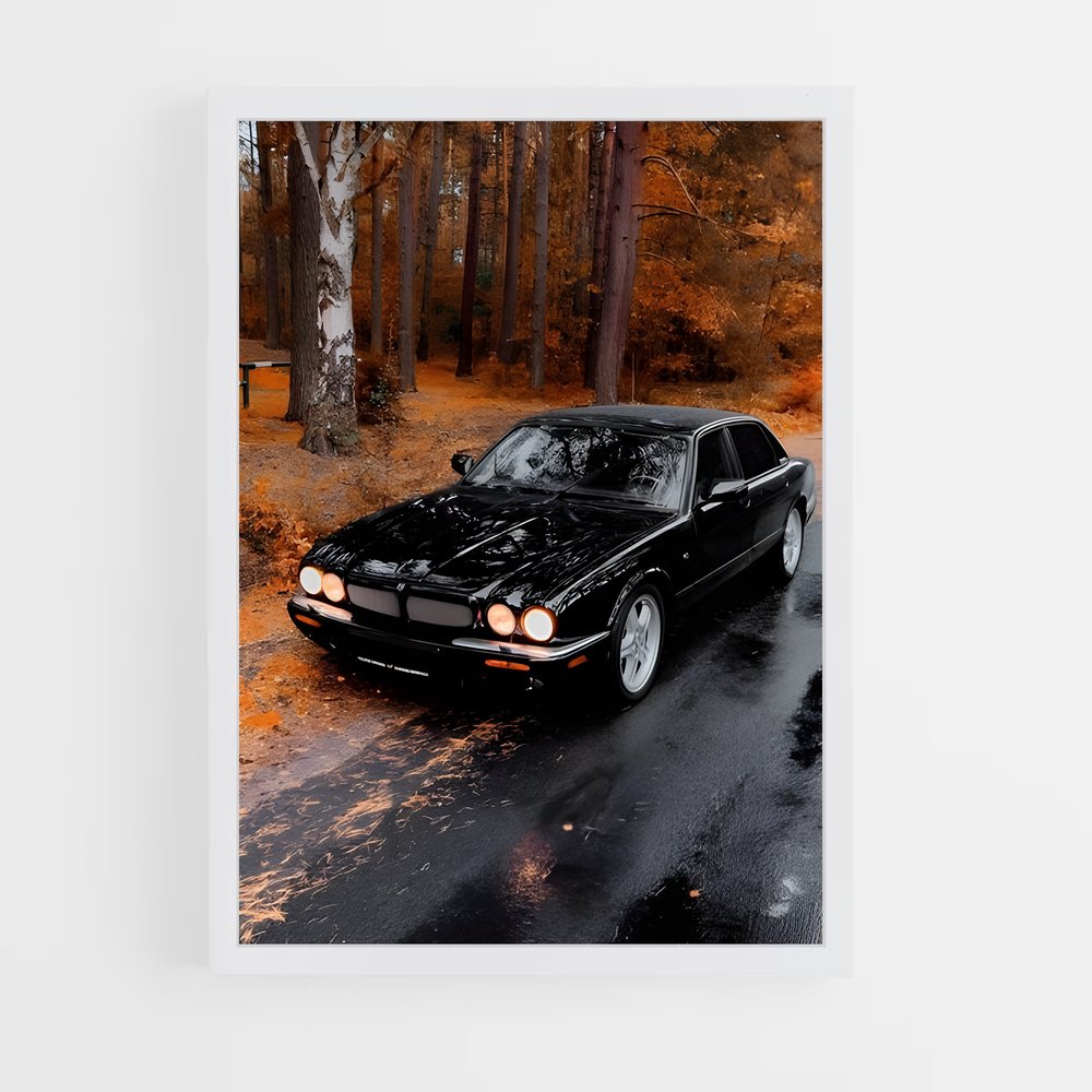 Poster Noir de Pluie – affiche Jaguar (vue 3)