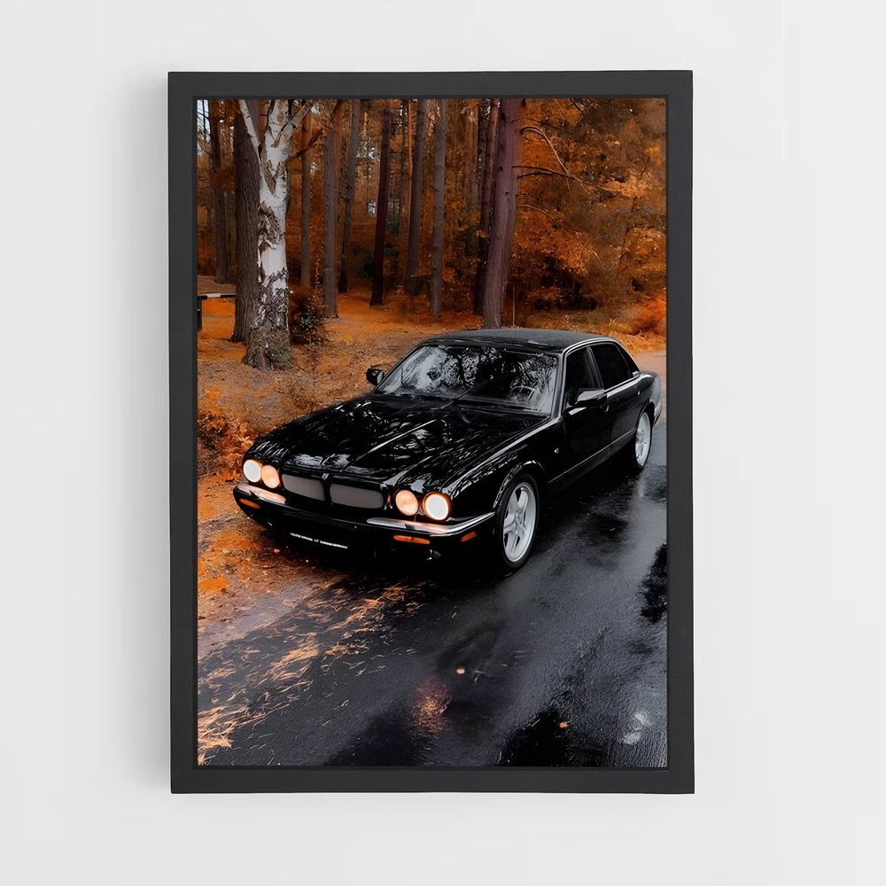 Poster Noir de Pluie – affiche Jaguar (vue 2)