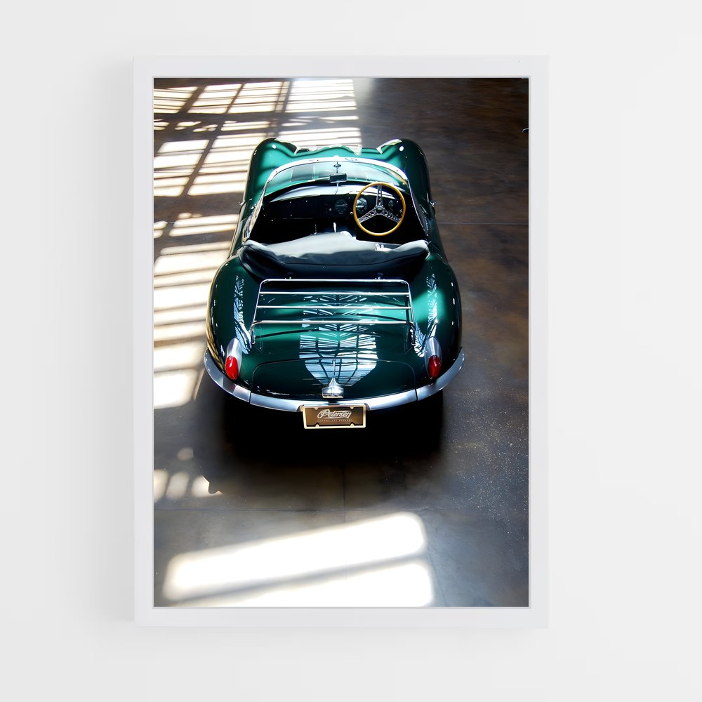 Poster Garage Green Dream – affiche Jaguar (vue 3)