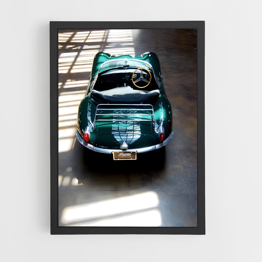 Poster Garage Green Dream – affiche Jaguar (vue 2)