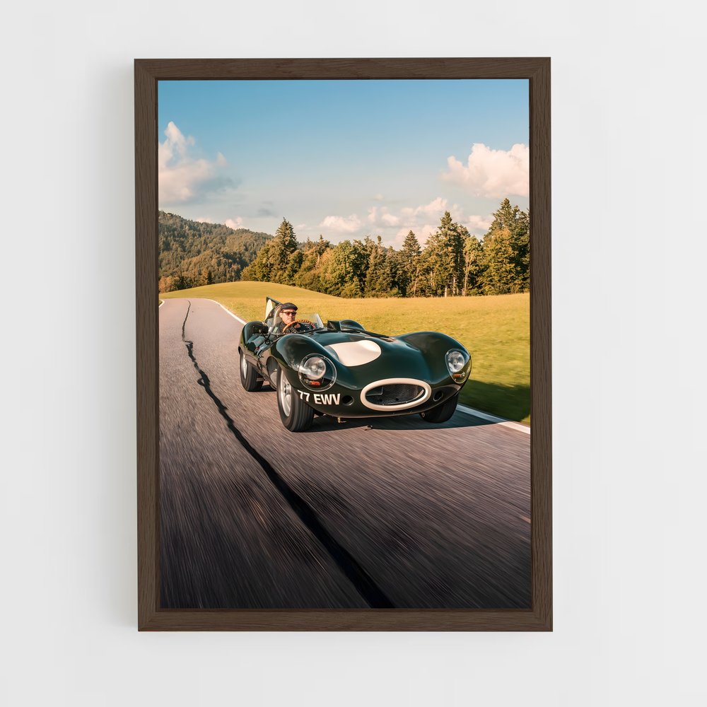 Poster Route Rétro – affiche Jaguar (vue 5)