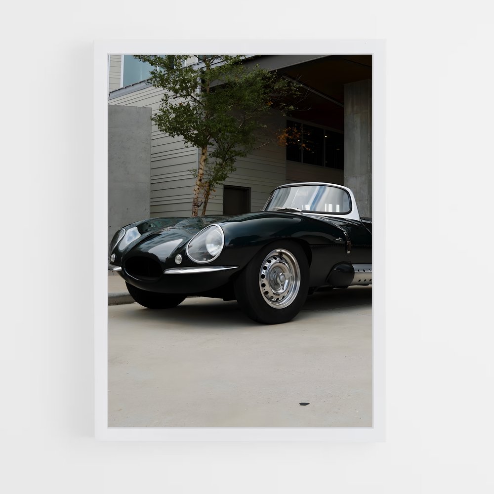 Poster Xkss Noire – affiche Jaguar (vue 3)